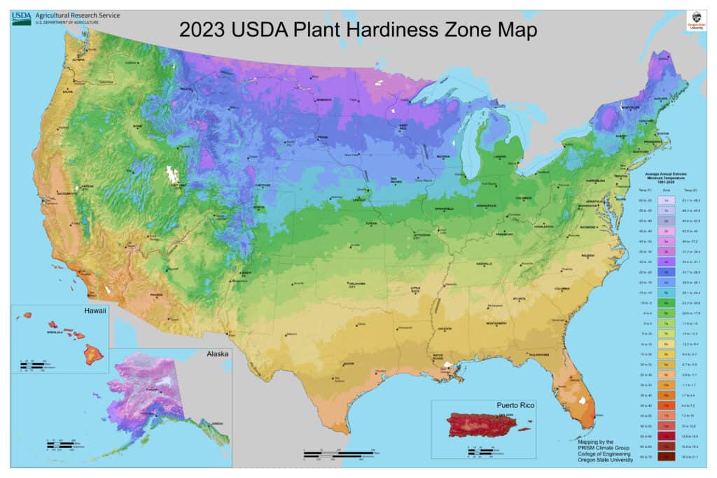 usda zone hardiness map